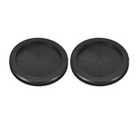 QUARKZMAN 2Pcs Pasacables Arandelas de Goma para Orificio de 3-4/8" (90mm), 3-1/4" (80mm) ID de Doble Lado Anillo de Junta para Cortafuegos, Proteger Cables, Negro