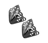 QUARKZMAN 2Pcs Protector Metálico para Puntas de Zapatos Cubrepuntas para Tacón Alto Cobertura Duradera para Punta de Zapato Protector Capuchón Hueco (Negro 37mm)