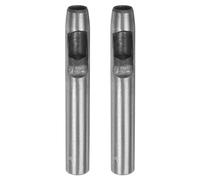 QUARKZMAN 2Pcs Punzón Hueco para Cuero de 10mm Herramienta de Perforación Redonda para Cinturón de Acero al Carbono Punzón Individual para Cortar Cuero Artesanal de Papel