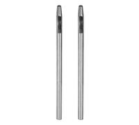 QUARKZMAN 2Pcs Punzón Hueco para Cuero de 2.5mm Herramienta de Perforación Redonda para Cinturón de Acero al Carbono Punzón Individual para Cortar Cuero Artesanal de Papel