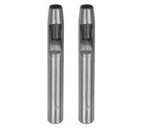 QUARKZMAN 2Pcs Punzón Hueco para Cuero de 9mm Herramienta de Perforación Redonda para Cinturón de Acero al Carbono Punzón Individual para Cortar Cuero Artesanal de Papel