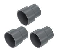 QUARKZMAN 2Pcs Reductor de Tubería de UPVC, 50 * 40mm Conector Reductor Acoplamiento para Tubería, Kit de Accesorios de Plomería PVC para Fontanería de Alcantarillado Doméstico, Gris