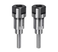 QUARKZMAN 2pcs Router Collet Extension Rod Converter Adapter 8mm to 12.7mm for CNC Engraving Machine Woodworking Milling Bit
