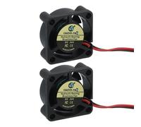 QUARKZMAN 2Pcs Ventilador De Enfriamiento 2510 24V 15000RPM 25X25X10Mm | 15000RPM, 25 X 25 X 10 Mm, Con Rodamiento Hidráulico, XH2.54 Terminal De 2 Pines, Y Cable De 30cm, Para Impresora 3D