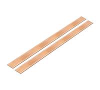 QUARKZMAN 2uds 15,8" x 4/5" Cobre Plana Barra, 1/8" Grosor Cobre Barra Material para Puesta a Tierra Sistemas Arquitectónicos Proyectos