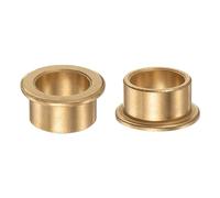 QUARKZMAN 2uds Brida Rodamiento Manguito 16mm Diámetro 20mm OD 12mm Longitud 2mm Brida Grosor Bujes de bronce Auto Lubricantes Bujes Manguitos para Industriales Equipos
