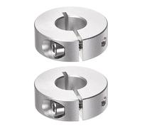 QUARKZMAN 2uds Eje Collar 12mm Interior Diámetro Aluminio Aleación Fijación Tornillo Dividido Abrazadera Collarines, 30mm OD, 10mm Ancho, para Cambios Caja Ensamblajes, Ejes de Carretilla