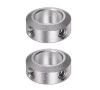QUARKZMAN 2uds Eje Collar 12mm Interior Diámetro Aluminio Aleación Fijación Tornillo Eje Collarines, 20mm OD, 8mm Ancho, para Ejes de Carretilla, CNC Máquinas Herramientas, Anodización