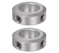 QUARKZMAN 2uds Eje Collar 14mm Interior Diámetro Aluminio Aleación Fijación Tornillo Eje Collarines, 24mm OD, 8mm Ancho, para Ejes de Carretilla, CNC Máquinas Herramientas, Anodización