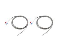 QUARKZMAN 2uds K Tipo Termopar Temperatura Sensor Sonda 4x30mm 6.6 Pies