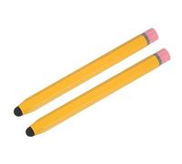 QUARKZMAN 2uds Ópticos Lápices para Táctiles Pantallas Hexagonal Crayón Óptico Bolígrafo Universal Capacitivo Lápiz para Todos Táctil Pantalla Dispositivos, 4.7" Amarillo