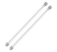 QUARKZMAN 2uds Sin Aire Pintura Pulverizador Extensión Varilla 19"x0.47" Extensión Pulverizador Pistola Pintura Inoxidable Acero Interfaz Universal Reemplazo Herramienta