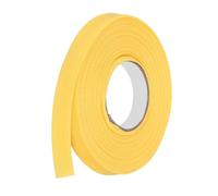 QUARKZMAN 3/8 Pulgada Cinta Sesgada Doble Plegada De Poliéster Continua A Granel Para Coser, Costurar, Acuchetar, Hacer Dobladillos, Manualidades (Amarillo 6 Yardas)