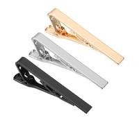 QUARKZMAN 3 Fermacravatte Sottili, Fermacravatte In Rame Per Pinze Per Cravatta Accessori Per Padre Marito Amante Business Matrimonio (Oro/Argento/Lucido)