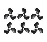 QUARKZMAN 3 Juegos De Hélices para Barco RC, Hélices De 3 Palas Diámetro del Agujero 4mm Diámetro Exterior 32mm Rotación Horaria CW Hélice De Taladro para Barco RC, Negro