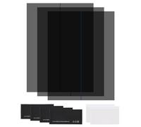 QUARKZMAN 3 Juegos De Película Polarizada 12.9" Hojas Polarizadas Adhesivas Filtro Polarizador Lineal con Kit De Limpieza Y Raspador para Reparación De Pantallas LCD Educación Física 90