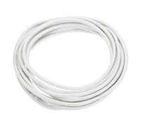 QUARKZMAN 3 Metro/9.84 Pies 20AWG Cable Alta Temperatura Cable Flexible Mica Aislado 500 Grados Celsius Cable Trenzado Resistente A Altas Temperaturas Para Lámpara Caldera Calentador Blanco