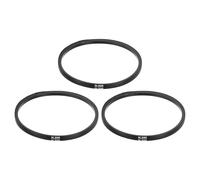 QUARKZMAN 3 Pcs 3L200 Classic Wrapped Rubber V-Belt, 20"(508mm) Circunferencia Externa, Perfil 3L Correa En V 3/8" Ancho 7/32" Altura