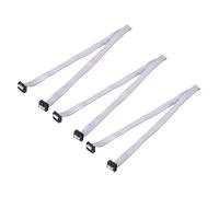 QUARKZMAN 3 Pcs Cable de Extensión IDC, Cable de Cinta Plana IDC de Paso de 2.54mm Ancho de 13mm Largo de 50cm 10 Pines FC a FC Conector de Cable de Cinta Plana para PC, Pantallas LED