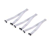 QUARKZMAN 3 Pcs Cable de Extensión IDC, Cable de Cinta Plana IDC de Paso de 2.54mm Ancho de 20mm Largo de 50cm 16 Pin FC a FC Conector de Cinta Plana para PC, Pantallas LED