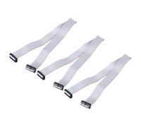 QUARKZMAN 3 Pcs Cable de Extensión IDC, Cable de Cinta Plana IDC de Paso de 2.54mm Ancho de 25mm Largo de 50cm 20 Pin FC a FC Conector de Cinta Plana para PC, Pantallas LED