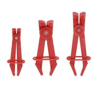 QUARKZMAN 3 pcs Pinzas Para Mangueras, 3 Tamaños De Pinzas De Bloqueo Para Mangueras De Plástico Con Ángulo De 90 Grados Para Líneas De Radiador De Automóvil Combustible Frenos, Rojo