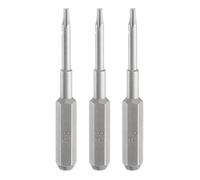 QUARKZMAN 3 Pcs Punta de Destornillador Pentagonal P5 Vástago Hexagonal de 5/32" 35Mm/1.38" Longitud Magnético 5 Puntos Cabeza de Hexagonal Bits de Acero S2 de Impacto Eléctrico