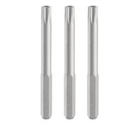 QUARKZMAN 3 Pcs Punta de Destornillador Torx T20H con Vástago Hexagonal de 5/32" de 45 Mm/1,77" Longitud, Estrella Magnética de 6 Puntas, Puntas de Acero S2 de Impacto Eléctrico