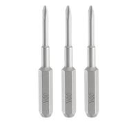 QUARKZMAN 3 Pcs Puntas de Destornillador Y00 Tri Wings 5/32" Vástago Hexagonal 35Mm/1.38" Longitud Magnético 3 Puntos Cabeza en Forma de y Puntas de Acero S2 de Impacto Eléctrico de Potencia