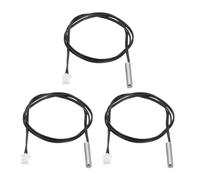 QUARKZMAN 3 Pcs Sonda de Sensor Térmico NTC 20K, Sonda de Sensor de Temperatura Sensible de Cobre Niquelado Cable de Extensión de Termómetro Digital de 19.7 Pulgadas para Electrodomésticos