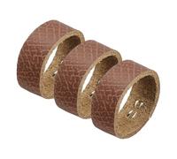 QUARKZMAN 3 Pcs Trabillas para Cinturón de Cuero 4cm de Ancho, Soporte de Correa para Cinturón, Anillo de Cuero para Cinturones de Trinquete y Cinturones de Vestir, Marrón, 11.5cmx1.5cm