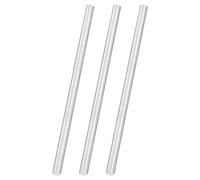 QUARKZMAN 3 Piezas Barras Redondas Acero Inoxidable 304, Diámetro 3/8" X Longitud 8", Barras Macizas De Metal Para Uso Industrial, Trabajos De Metal, Pasatiempos, Manualidades DIY.