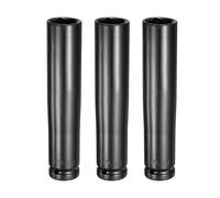 QUARKZMAN 3 Piezas Casquillo Impacto Profundo 6 Puntos 1/2" Cuadrado 22mm Casquillo Métrico 5.7" (145mm) Extra Largo Tratado Térmicamente Acero 45# Para Reparación De Tuercas.