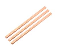 QUARKZMAN 3 Piezas De Barra Plana De Cobre De 8" X 2/5", Barra De Cobre De 1/5" De Grosor Para Sistemas De Puesta A Tierra Y Proyectos Arquitectónicos