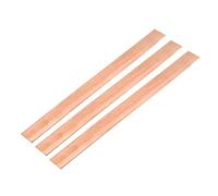 QUARKZMAN 3 Piezas De Barra Plana De Cobre De 8" X 4/5", Grosor De 1/16" Para Sistemas De Puesta A Tierra Y Proyectos Arquitectónicos