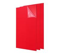 QUARKZMAN 3 Piezas De Láminas De Acrílico 12x8 Pulgadas Panel De Acrílico 1/8 Pulgada-3mm Placa De Plástico Para cuadros De Fotos Porta Señales Proyectos De Exhibición DIY Manualidades Rojo