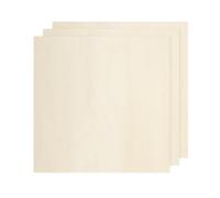 QUARKZMAN 3 Piezas De Tablas De Madera De Tilo 150 X 150 X 4mm Tablas De Madera Sin Acabar Para Manualidades Corte Laser Con Superficies Lisas