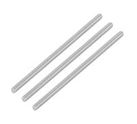 QUARKZMAN 3 Piezas de Varilla Roscada Completa, M6 x 130mm, Acero Inoxidable 304, Rosca a la Derecha, Pernos de Barra M6-1 para Ensamblaje de Muebles y Maquinaria
