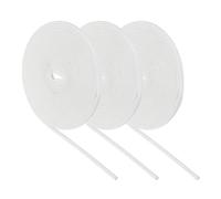 QUARKZMAN 3 Piezas Funda De Malla Aislante para Cables, 16.4 Pies - 2.5 Mm Diámetro Interno Blanco, Funda De Fibra De Vidrio con Recubrimiento De Silicona Resistente A Altas Temperaturas