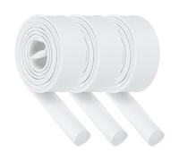QUARKZMAN 3 Piezas Funda De Malla Aislante para Cables, 6.6 Pies - 18 Mm Diámetro Interno Blanco, Funda De Fibra De Vidrio con Revestimiento De Silicona Resistente A Altas Temperaturas