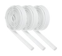 QUARKZMAN 3 Piezas Funda De Malla Aislante para Cables 9.8 Pies - 10mm DI Blanco Funda De Fibra De Vidrio con Revestimiento De Silicona Resistente A Altas Temperaturas