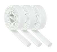 QUARKZMAN 3 Piezas Funda De Malla para Cableado, 6.6 Pies-12mm DI Blanco, Funda De Fibra De Vidrio con Recubrimiento De Silicona Resistente A Altas Temperaturas para Mangueras