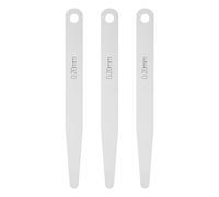 QUARKZMAN 3 Piezas Galga Espesoresor Métrica 0.2mm Galga Espesoresor Una Hoja Ovalada 3CR-13 Acero Inoxidable Herramienta Medición De Espesoracio Para Reparación De Válvula.