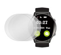 QUARKZMAN 3 Protectores De Pantalla Para Reloj 42mm Vidrio Templado Anti-Espías Protección Universal Cristal De Esfera Protector Suave Anti-Miradas Privacidad Película Redonda Gris