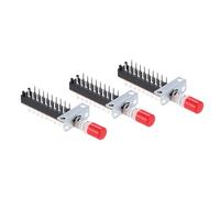 QUARKZMAN 3 Uds 50Ma DC 30V 18 Pin 1 Posición Soldadura DPST Botón de Encendido Interruptor con Tapa Tipo Piano