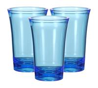 QUARKZMAN 3 Vasos de Chupito de 1.2 Oz Vasos de Chupito de Poliestireno Vasos de Chupito de Colores Degradados a Granel para Cócteles Vasos de Chupito Redondos Espíritus Licores, Azul