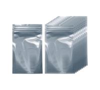 QUARKZMAN 30 Bolsas Antiestáticas 3.5" x 5.9" Doble Capa Anti Estática Reutilizable Bolsa De Blindaje ESD para GPU Disco Duro HDD SSD Luces LED Color Gris Oscuro Semitransparente
