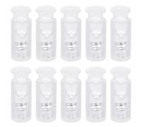 QUARKZMAN 30 Piezas de Cierre de Cordón de Plástico con Doble Orificio de Resorte para Mochilas, Cordones de Zapatos y Cintas, 4mm Transparente