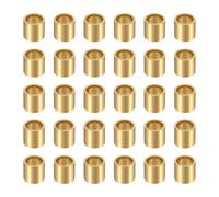 QUARKZMAN 30 Piezas De Cojinetes De Manguito, Diámetro Interno 8mm X Diámetro Externo 10mm X Longitud 10mm, Casquillos Autolubricantes De Bronce Sinterizado