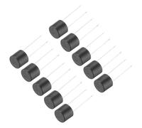 QUARKZMAN 30 Piezas de Fusibles Micro Cilíndricos Montados en DIP para Reparación de PCB de Partes Electrónicas LCD, T2.5A 2.5A 250V, Negro